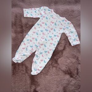 Kissy Kissy Pink and Blue Footie